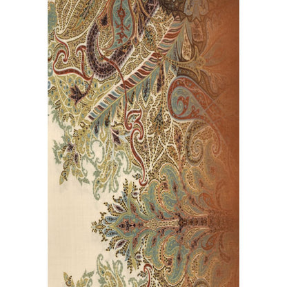 Scarf by Etro for men in modal multicolor, patterned, paisley, floral, signature & print features a snug silhouette, perfectly showcasing the elegant drape and premium finish of the Modal Scarf.