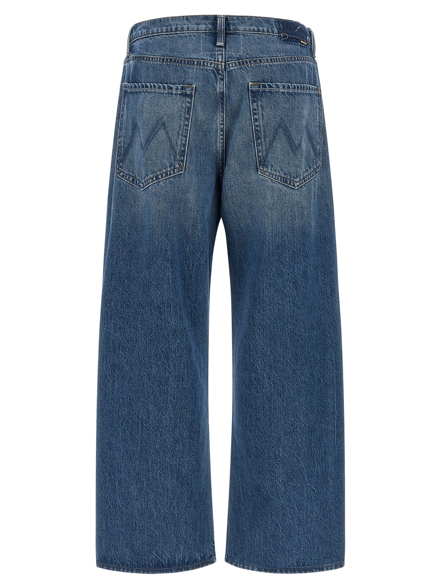 Jeans by Mother Denim for women in denim cotton blue features an refined tailoring silhouette, showcasing a premium relaxed-fit & oversized with a and long cut for a refined tailoring look.