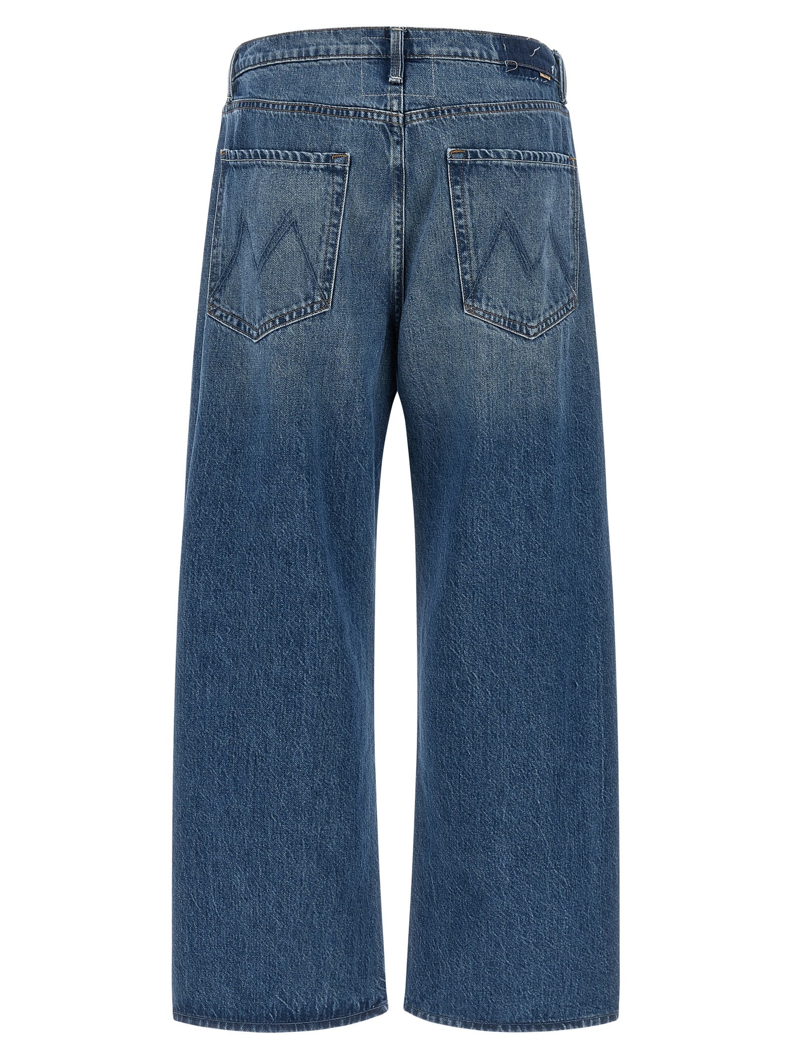 Jeans by Mother Denim for women in denim cotton blue features an refined tailoring silhouette, showcasing a premium relaxed-fit & oversized with a and long cut for a refined tailoring look.
