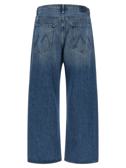 Jeans by Mother Denim for women in denim cotton blue features an refined tailoring silhouette, showcasing a premium relaxed-fit & oversized with a and long cut for a refined tailoring look.