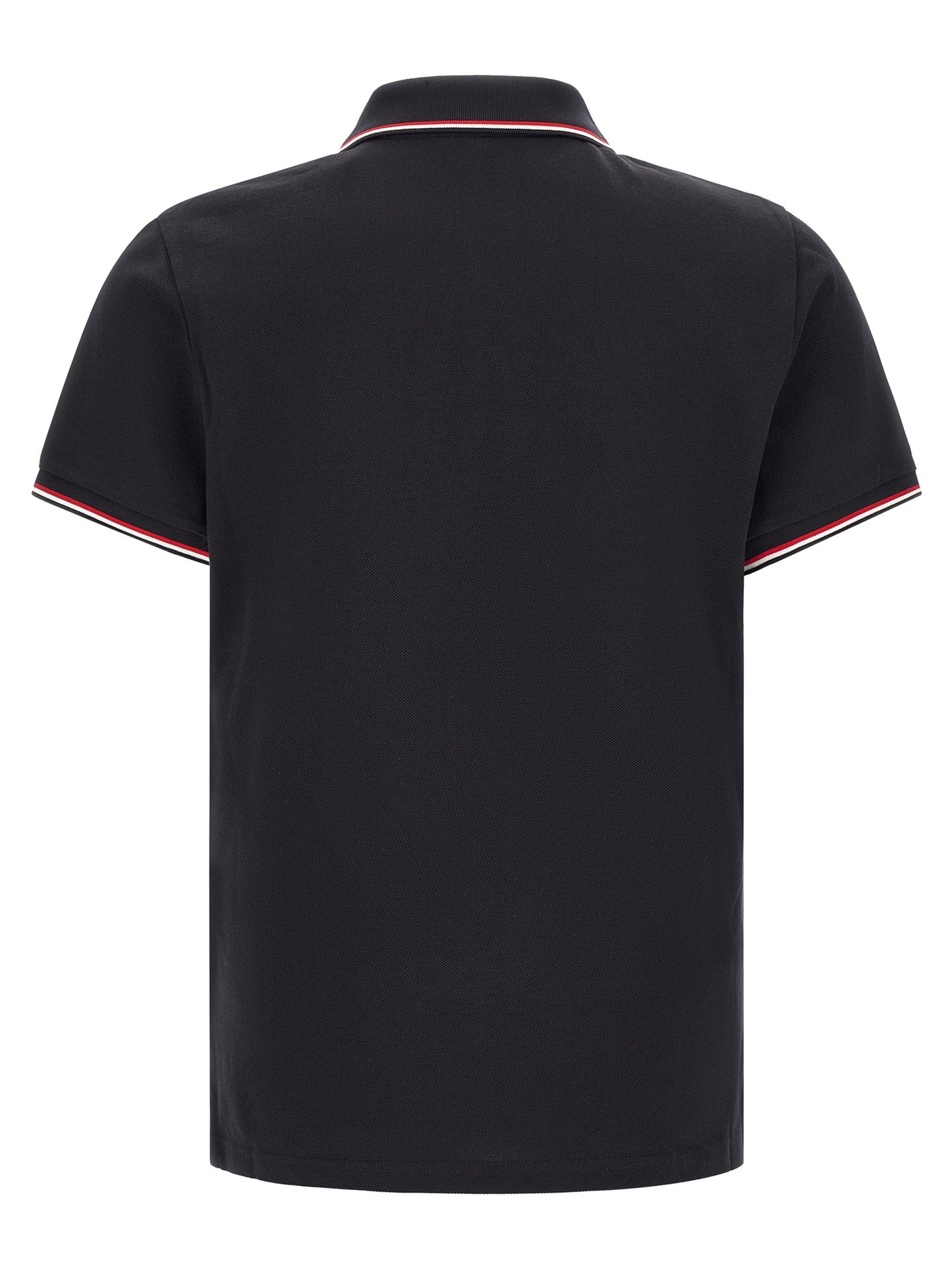 Polo Shirt by Moncler for men in cotton felt navy & striped presents a distinguished silhouette, showcasing a sophisticated and distinguished for a truly distinguished finish.
