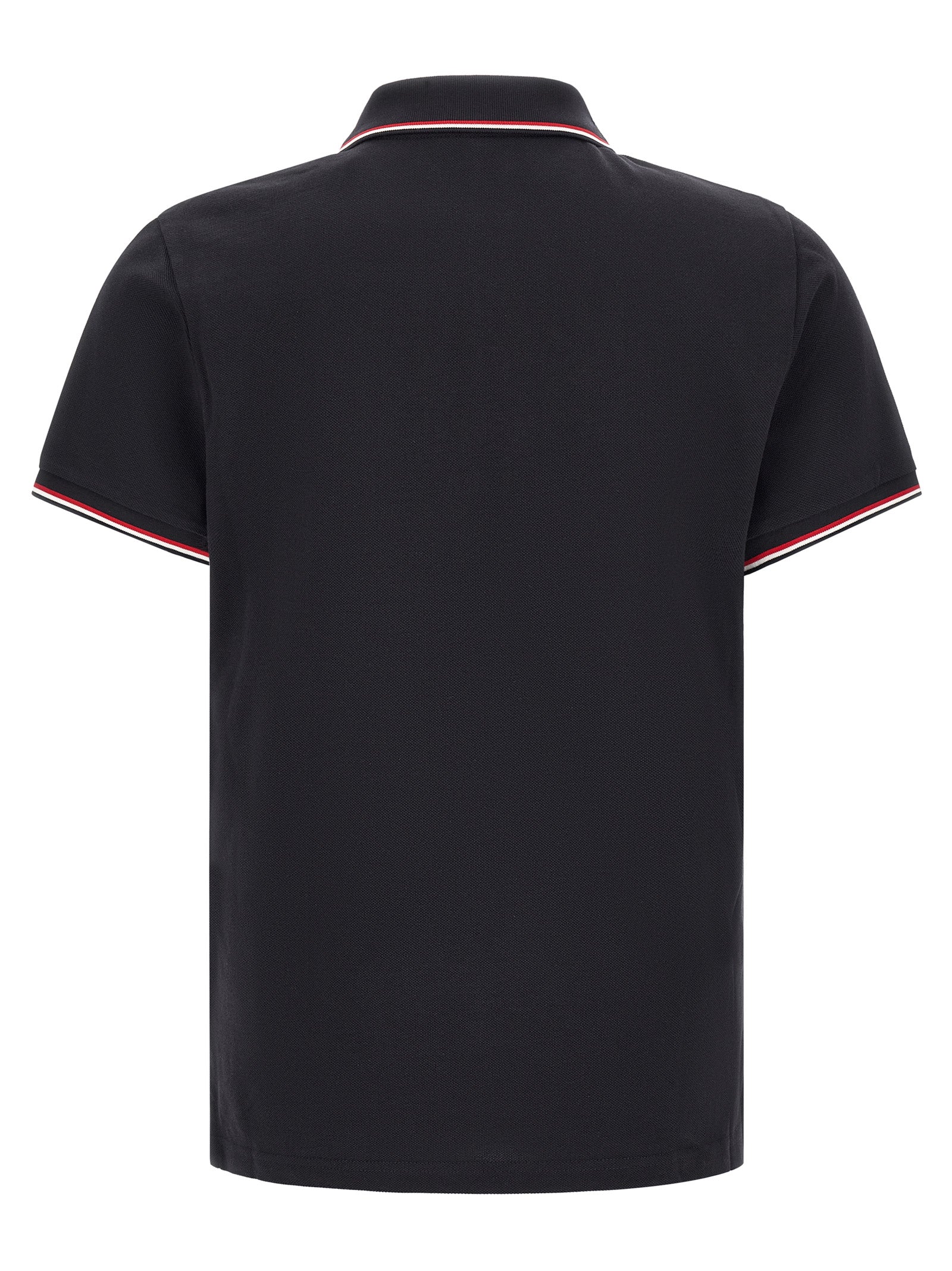 Polo Shirt by Moncler for men in cotton felt navy & striped presents a distinguished silhouette, showcasing a sophisticated and distinguished for a truly distinguished finish.