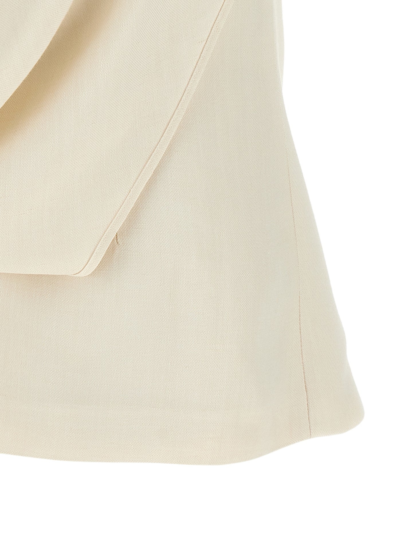 Shirt by Brunello Cucinelli for women in linen & viscose ivory & white features an architectural silhouette with a refined and elegant for a architectural look.