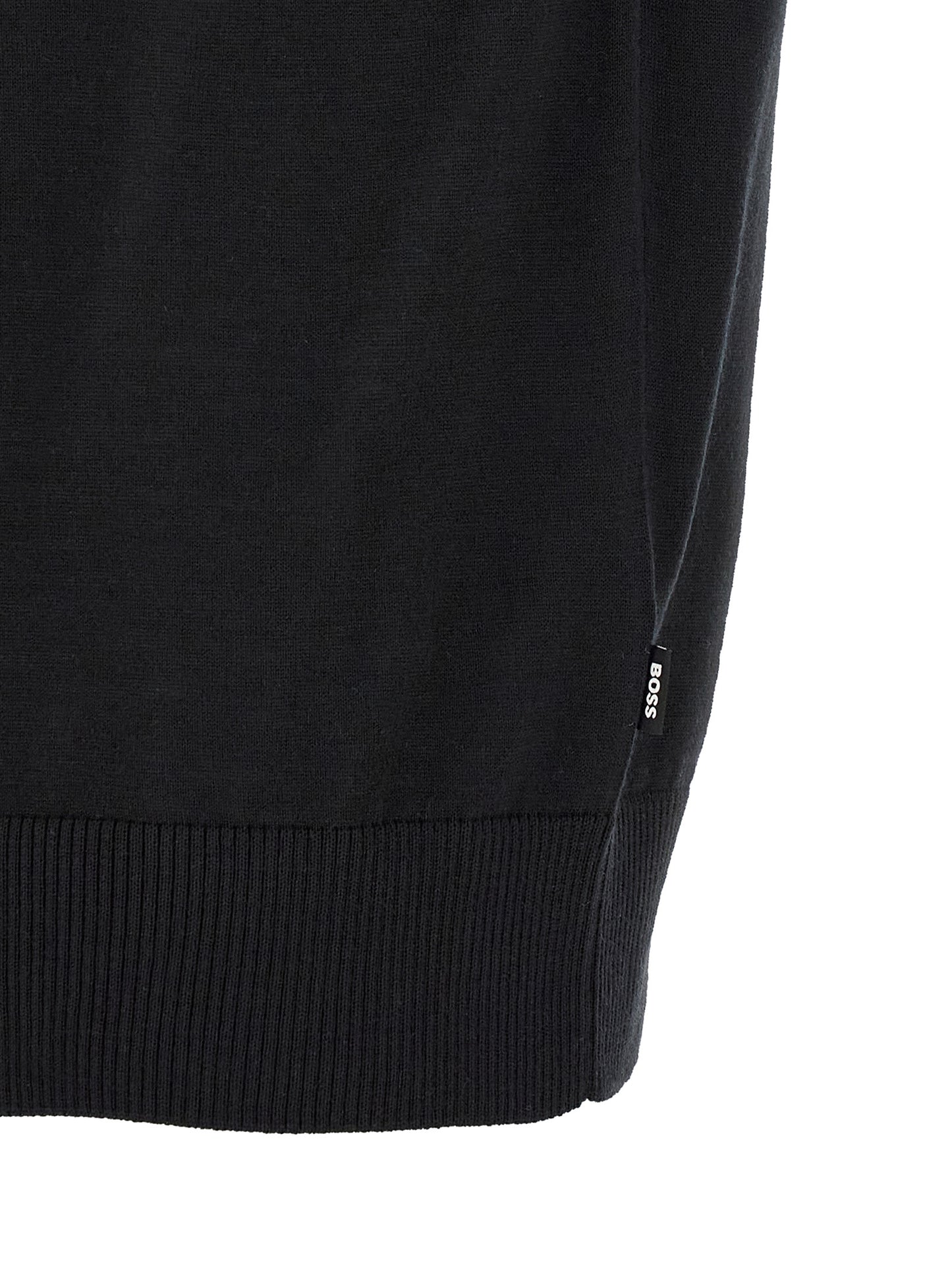 T-Shirt by Hugo Boss for men in merino virgin wool black, natural & striped features an on trend silhouette, perfectly showcasing a on trend and for an elevated aesthetic.