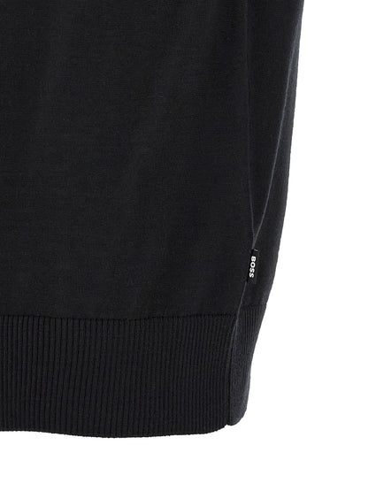T-Shirt by Hugo Boss for men in merino virgin wool black, natural & striped features an on trend silhouette, perfectly showcasing a on trend and for an elevated aesthetic.