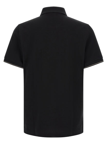 This Polo Shirt by Hugo Boss for men in cotton black & striped presents a flawless silhouette, showcasing flawless detailing and a refined for a truly flawless aesthetic.