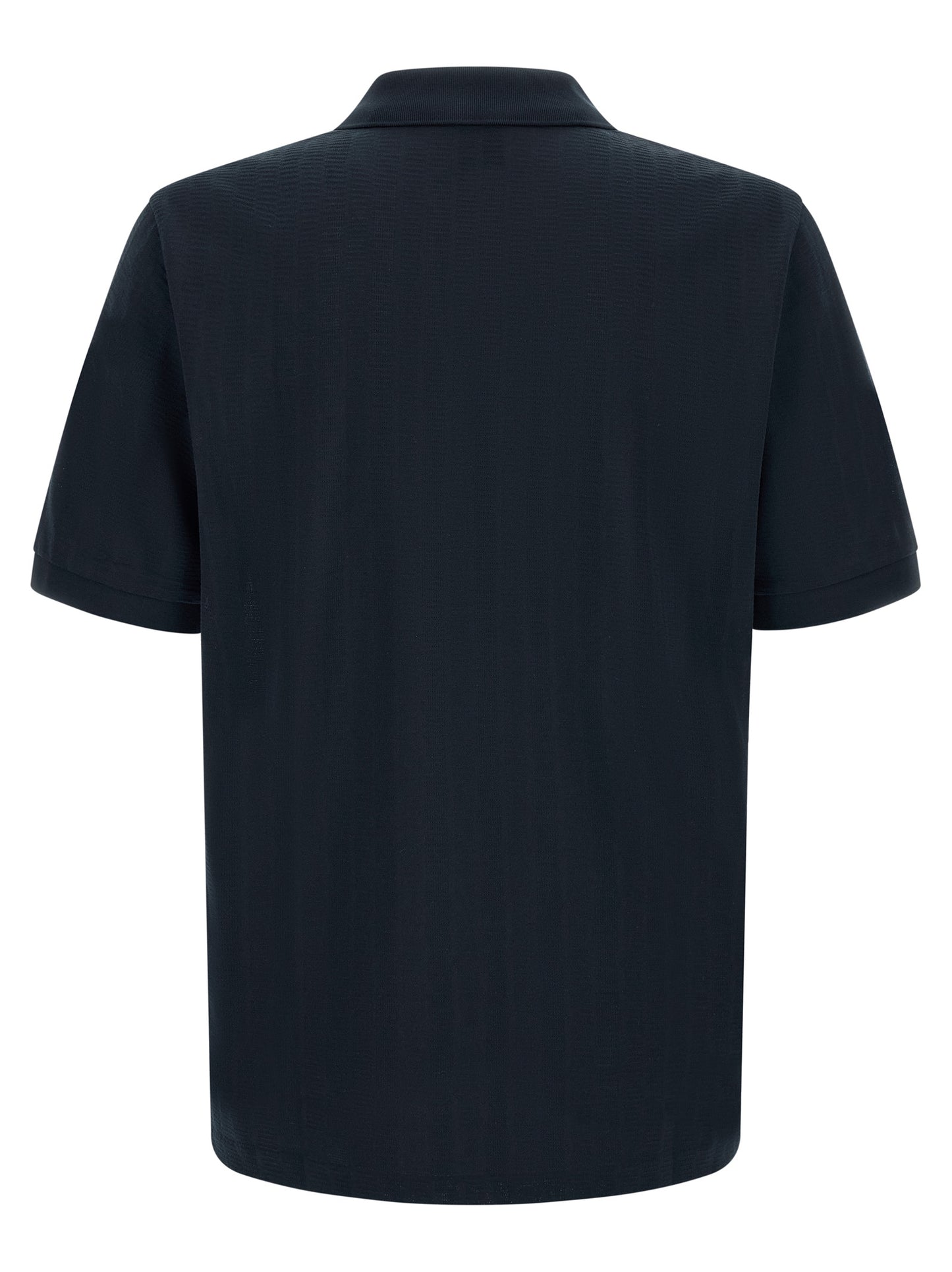 Polo Shirt by Hugo Boss for men in cotton dark-blue & jacquard features a eye catching silhouette, showcasing a refined and for a eye catching finish.