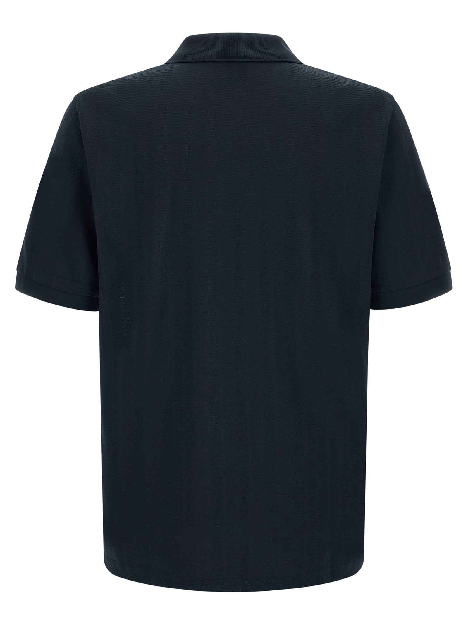 Polo Shirt by Hugo Boss for men in cotton dark-blue & jacquard features a eye catching silhouette, showcasing a refined and for a eye catching finish.