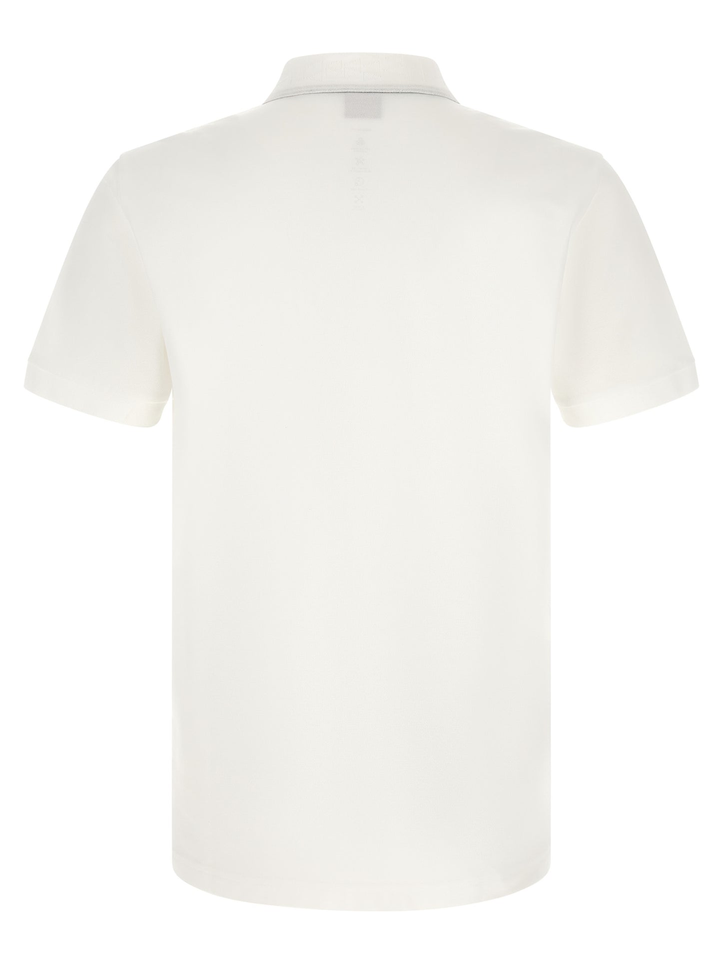 Polo Shirt by Hugo Boss for men in stretch cotton white, patterned, monogram & striped presents a distinguished silhouette, showcasing a sophisticated and distinguished for a truly distinguished finish.
