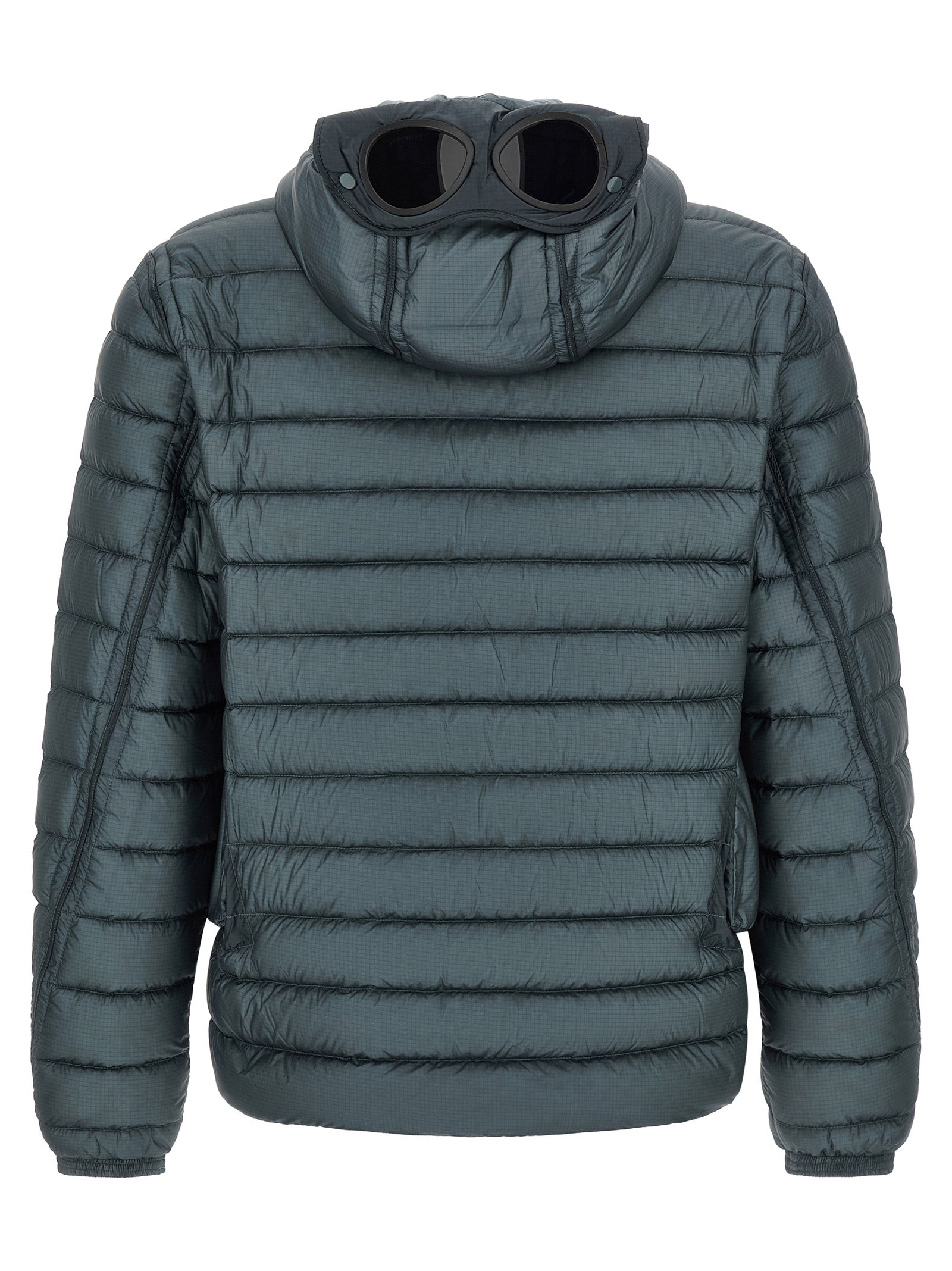 This Hooded Puffer Jacket by C.P. Company for men in polyamide blue & teal exhibits a edgy silhouette, meticulously detailed with functional hooded & insulated and a edgy hooded neckline for a edgy finish.