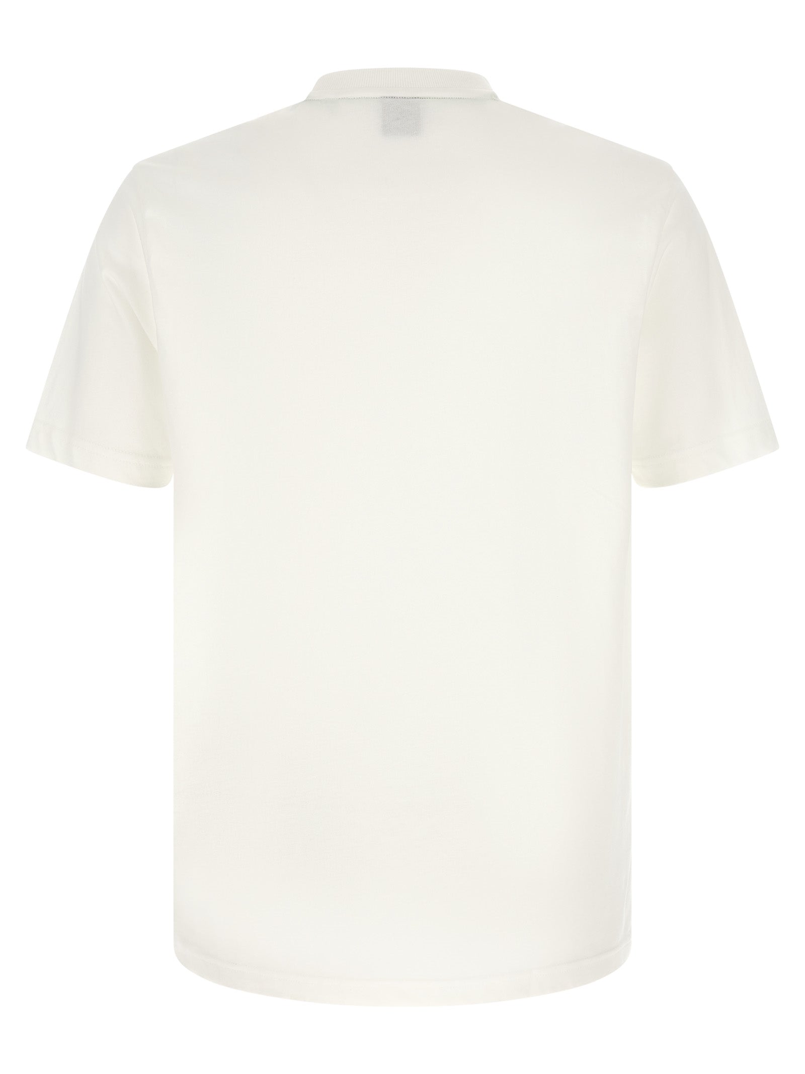 T-Shirt by Hugo Boss for men in cotton white features a plush silhouette, showcasing a sophisticated and for a truly plush finish.