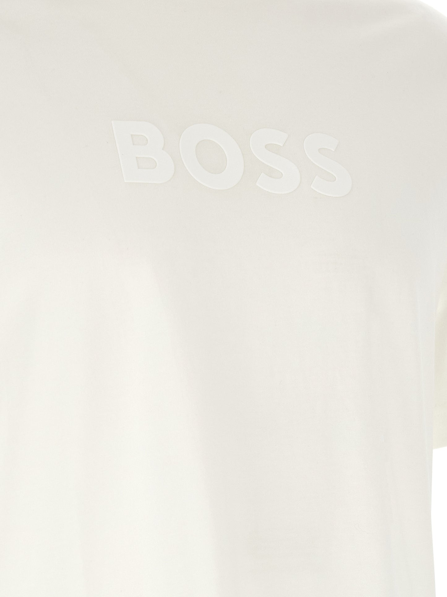 T-Shirt by Hugo Boss for men in cotton white features an edgy silhouette, meticulously detailed with a sophisticated and for a truly edgy finish.