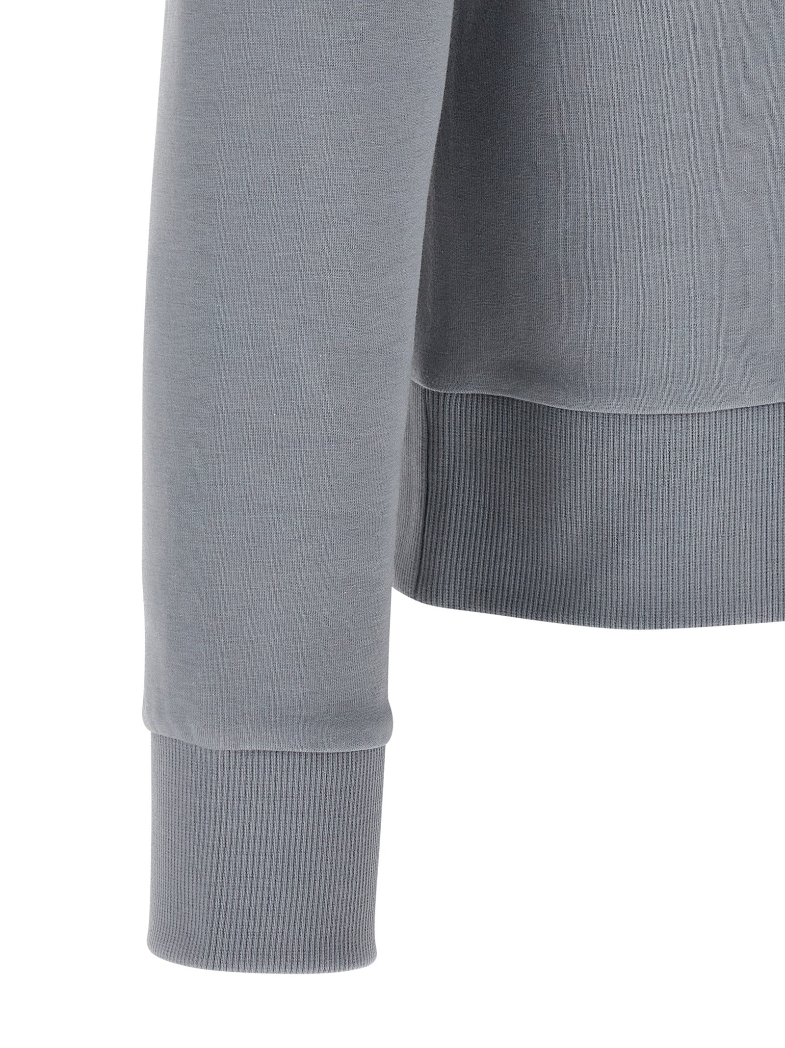 Sweatshirt Hoodie by Hugo Boss for men in stretch cotton gray features a slouchy chic silhouette, detailed with a slouchy chic and a signature for an elevated aesthetic.