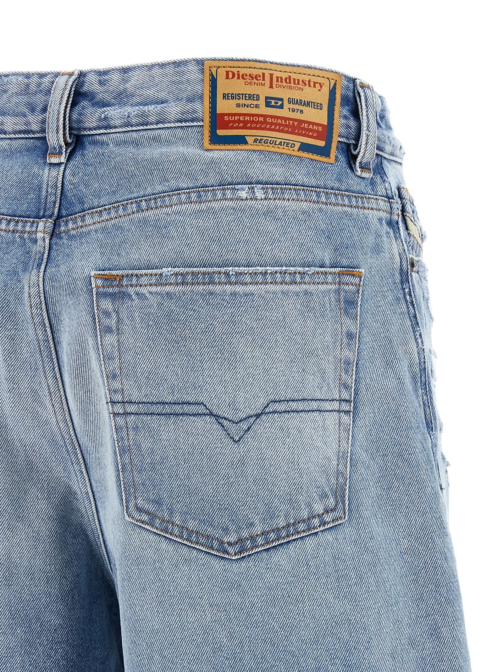 Denim Shorts by Diesel for women in organic cotton denim light-blue & signature features an effortlessly on trend silhouette, showcasing a effortlessly on trend straight-leg & wide and short cut with a comfortable for a refined look.