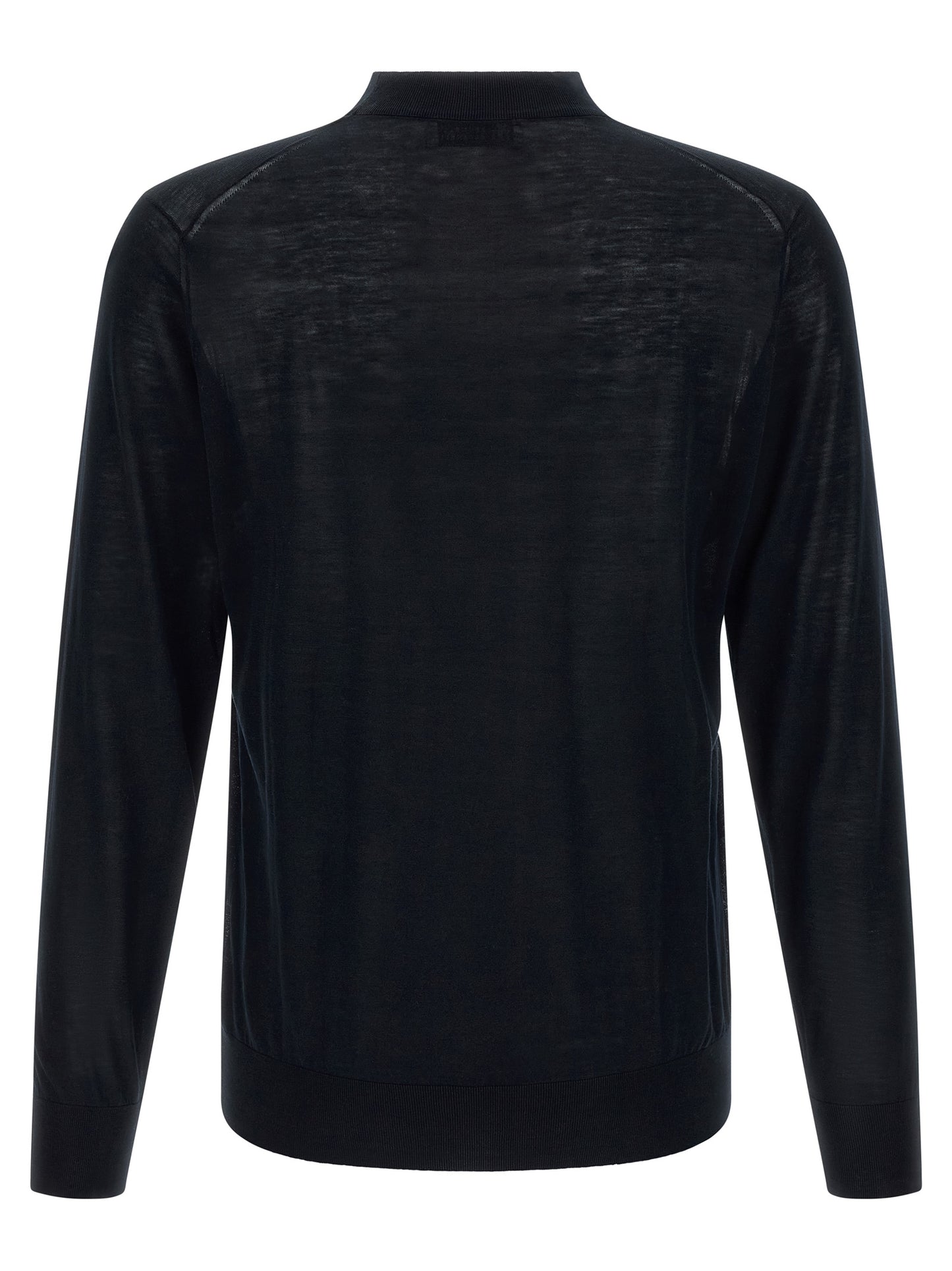 Cardigan by Brunello Cucinelli for men in cotton & silk blue showcases a luxurious silhouette, meticulously detailed with a sophisticated and for a refined finish.