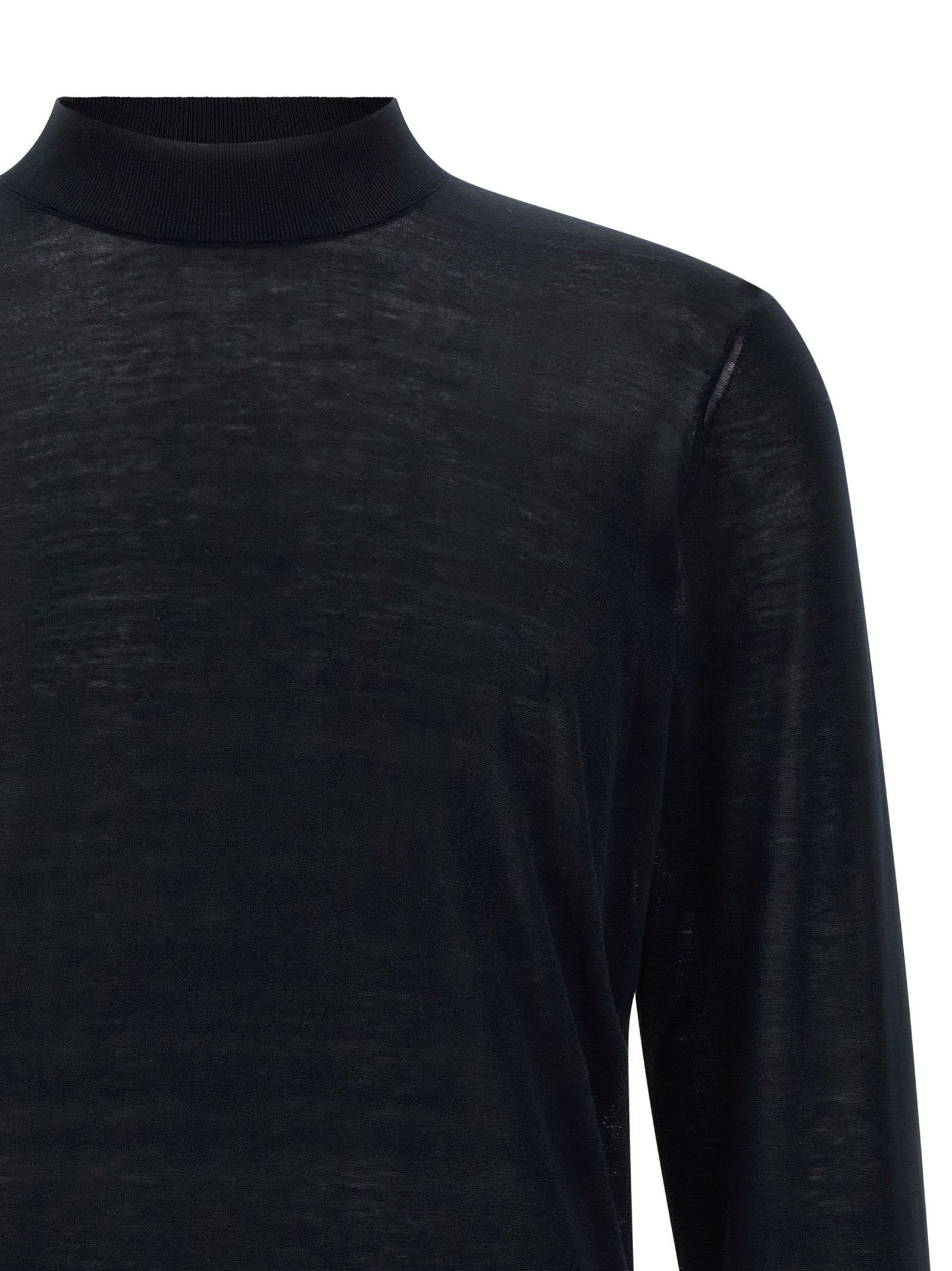 Cardigan by Brunello Cucinelli for men in cotton & silk blue features a dramatic silhouette, showcasing a sophisticated and dramatic detail for a timeless, premium look.