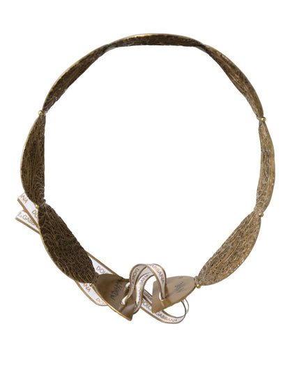 Dolce & Gabbana Gold Tone Brass Coin Metal Waist Cintura Belt