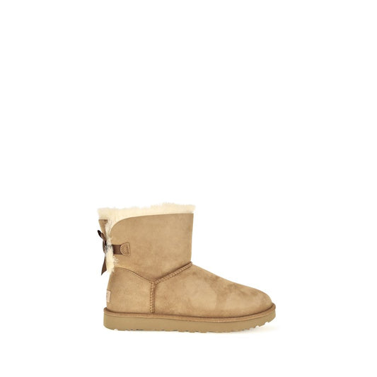 Ankle Boots by UGG for women in nylon suede leather beige features an dynamic silhouette, showcasing the dynamic Icon Women's Nylon Suede Leather Ankle Boots design with its distinctive and elegant .