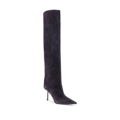 Stiletto Over-The-Knee Boots by LE SILLA for women in bos taurus calf suede leather blue features an enchanting design from the Women's Bos Taurus Calf Suede Leather Stiletto Over-The-Knee Boots collection, highlighting a enchanting stiletto and for a refined look.