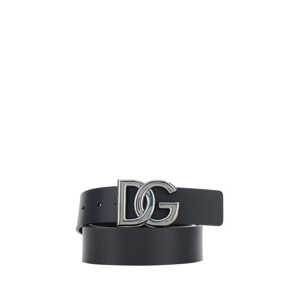 Belt by Dolce & Gabbana for men in bos taurus calf leather black & monogram presents a artisanal silhouette from the Bos Taurus Calf Leather Belt collection, showcasing an artisanal design and refined craftsmanship for a artisanal look.