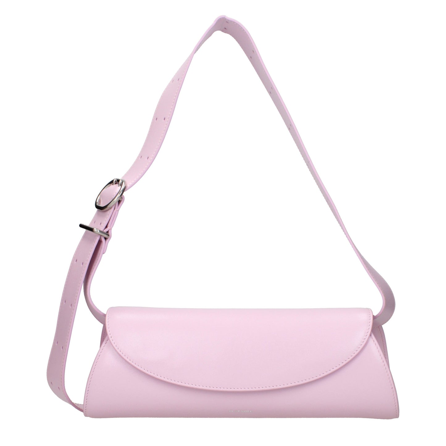 Crossbody Handbag by Jil Sander for women in leather pink features a multifaceted silhouette, showcasing a secure and multifaceted with versatile crossbody-strap & adjustable-strap for multifaceted style.