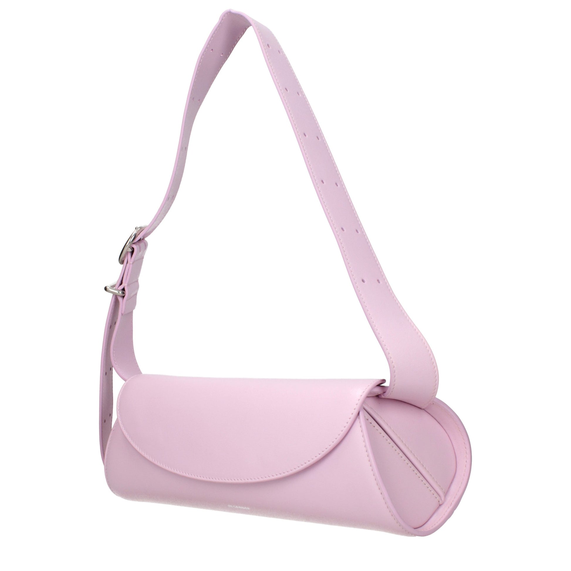 Crossbody Handbag by Jil Sander for women in leather pink features a transformative elegance silhouette, showcasing a secure , organized , and versatile crossbody-strap & adjustable-strap for a transformative elegance look.
