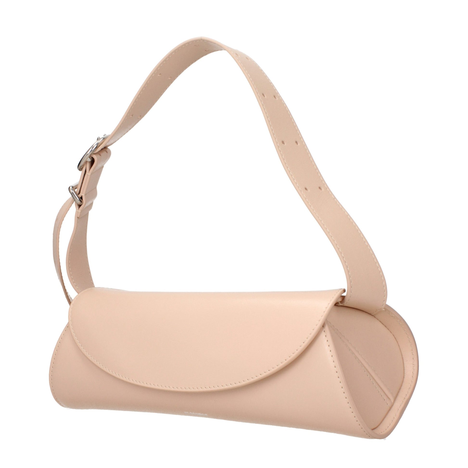 Crossbody Handbag by Jil Sander for women in leather pink features an multi-faceted design with a secure , ample , and versatile crossbody-strap & adjustable-strap for a multi-faceted finish.