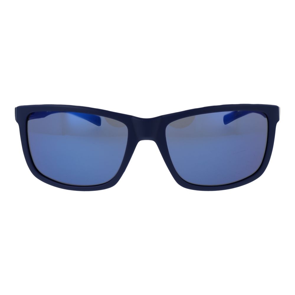 Sunglasses by Adidas for men in and blue featuring an opulent full-rim sport frame design with a sophisticated blue coloured frame finish and high-performance mirrored category-3-dark-tint lens.