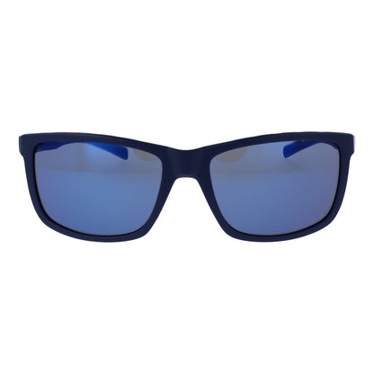 Sunglasses by Adidas for men in and blue featuring an opulent full-rim sport frame design with a sophisticated blue coloured frame finish and high-performance mirrored category-3-dark-tint lens.