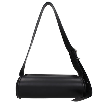 Crossbody Handbag by Jil Sander for women in leather black features a transformative sophistication silhouette, showcasing a secure , ample , and versatile crossbody-strap & adjustable-strap for a transformative sophistication look.