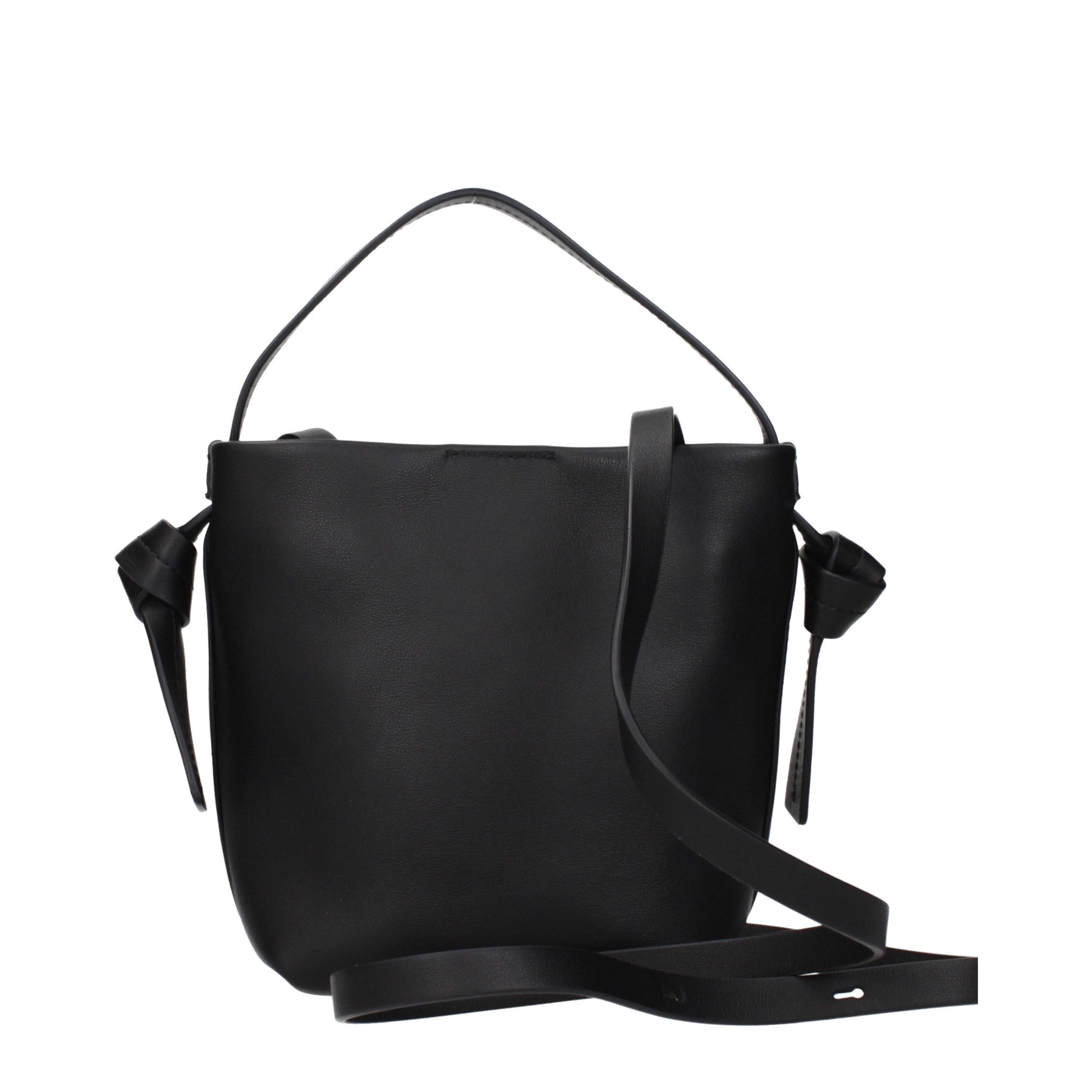 Handbag by Jil Sander for women in leather black features a exquisite silhouette, showcasing a secure and exquisite with versatile adjustable-strap for a exquisite finish.