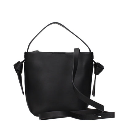 Handbag by Jil Sander for women in leather black features a exquisite silhouette, showcasing a secure and exquisite with versatile adjustable-strap for a exquisite finish.