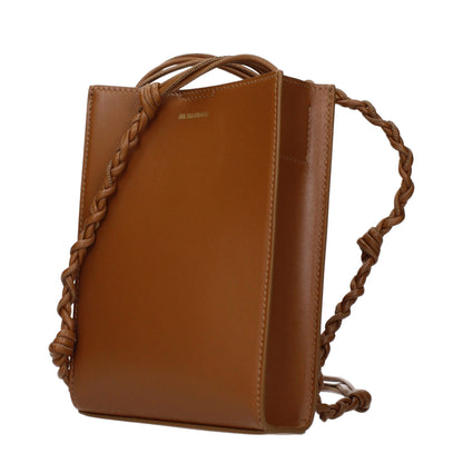 Crossbody Handbag by Jil Sander for women in leather brown features a versatile chic silhouette, meticulously detailed with a secure , ample , and versatile crossbody-strap.