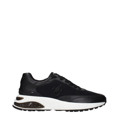 Athletic Sneakers by Jimmy Choo for men in fabric black showcases an impeccable silhouette, defined by an impeccable athletic style design that perfectly captures the essence of the Men's Athletic Fabric Sneakers.