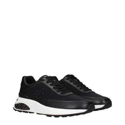 Athletic Sneakers by Jimmy Choo for men in fabric black showcases a architectural silhouette, artfully capturing the essence of the Men's Athletic Fabric Sneakers with its signature architectural athletic style construction.