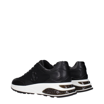 Athletic Sneakers by Jimmy Choo for men in fabric black presents a sleek silhouette, perfectly capturing the athletic style essence of Men's Athletic Fabric Sneakers with its sleek design and premium finish.