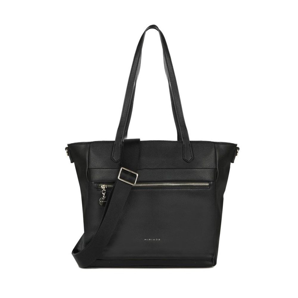 MIRIADE Polyethylene & Polyurethane Shoulder Bag - Black