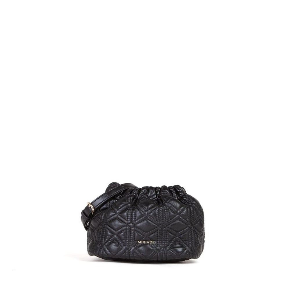 MIRIADE Polyethylene & Polyurethane Shoulder Bag - Black