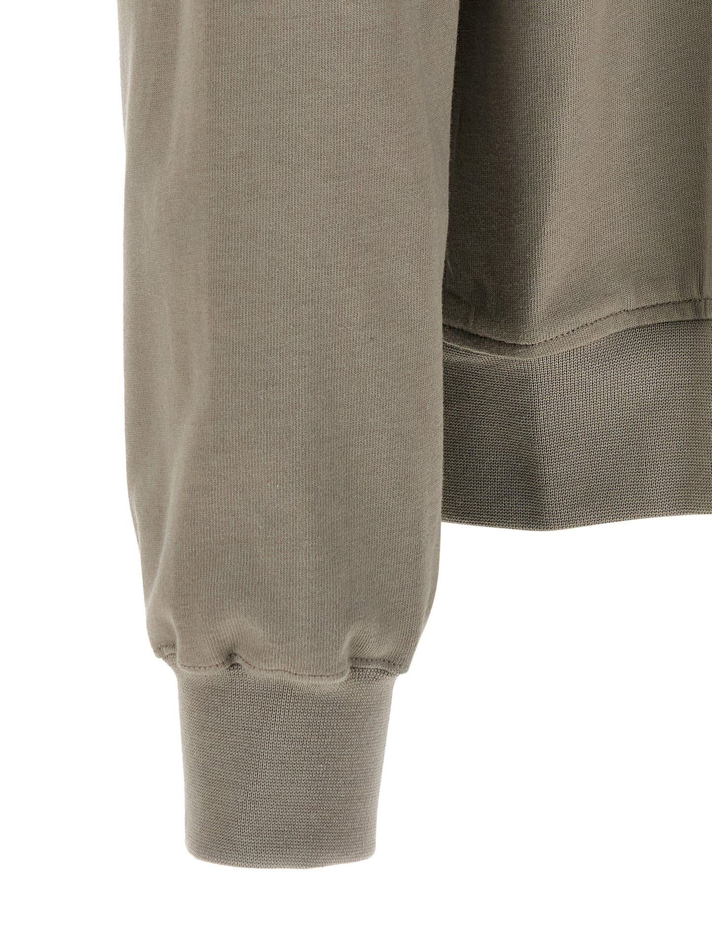 Sweatshirt Hoodie by Rick Owens for men in organic cotton gray & silver features a edgy silhouette, detailed with a edgy and for a refined finish.