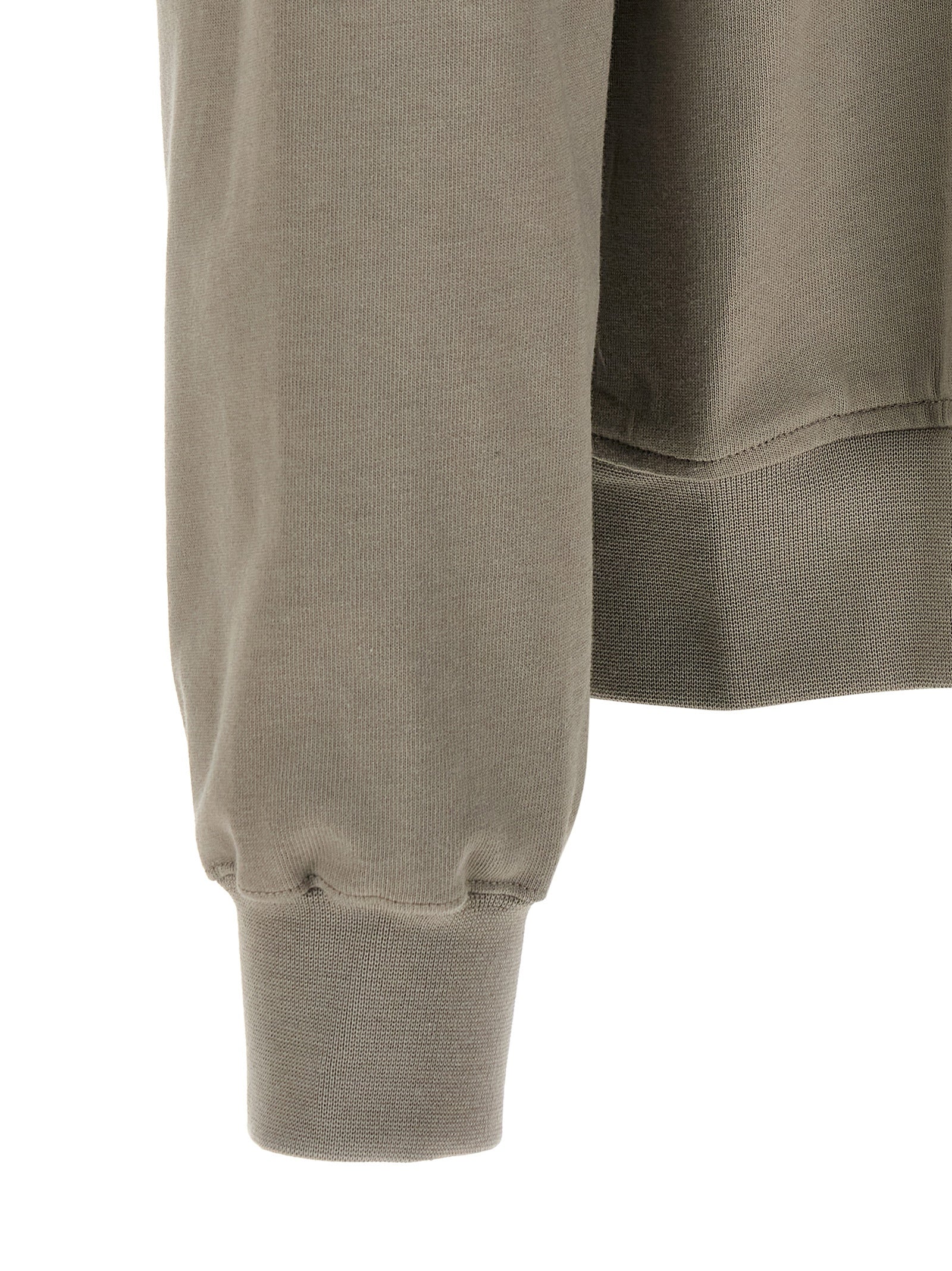 Sweatshirt Hoodie by Rick Owens for men in organic cotton gray & silver features a edgy silhouette, detailed with a edgy and for a refined finish.