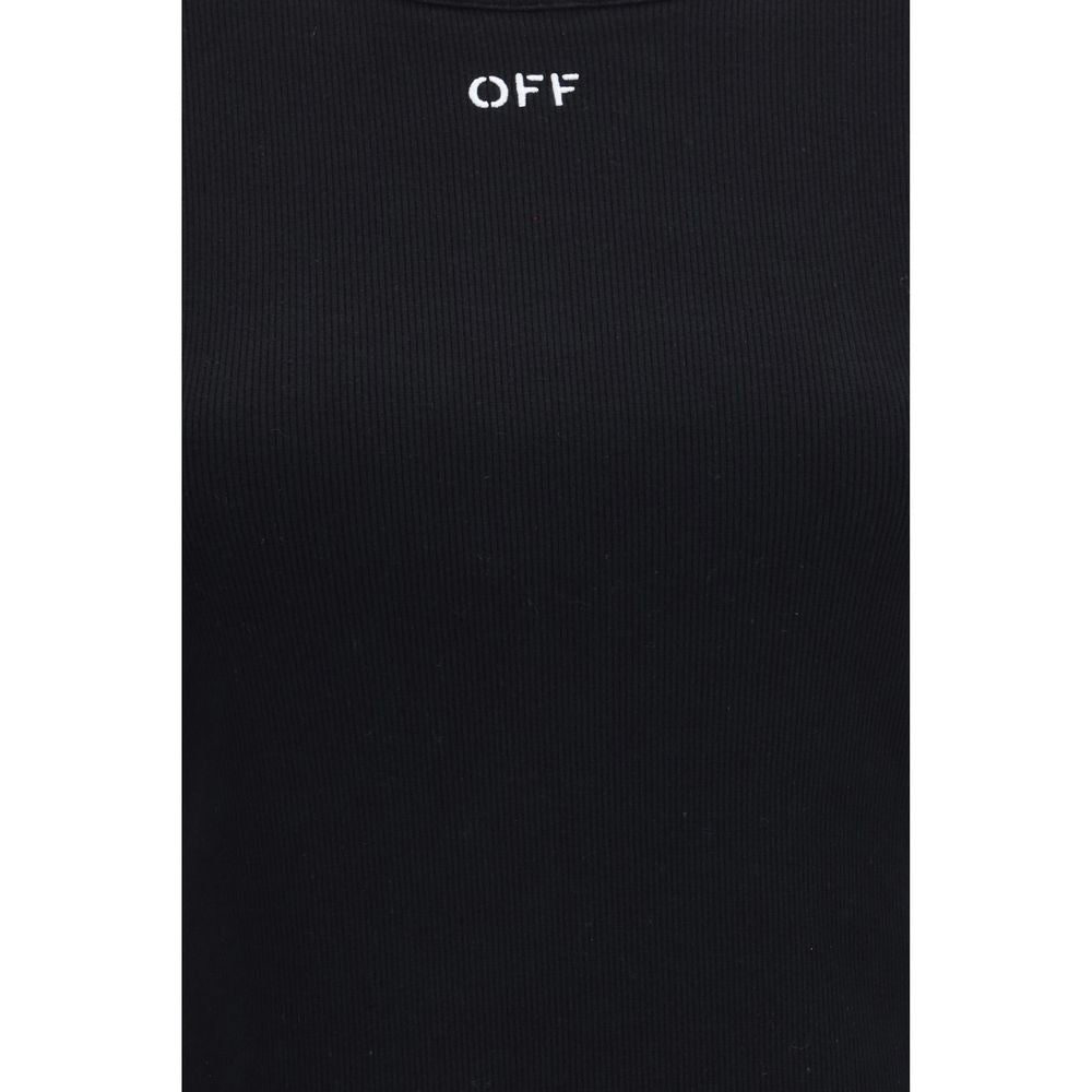 T-Shirt by Off-White for women in stretch cotton black, natural & white features a plush silhouette, showcasing a sophisticated and for a truly plush finish.