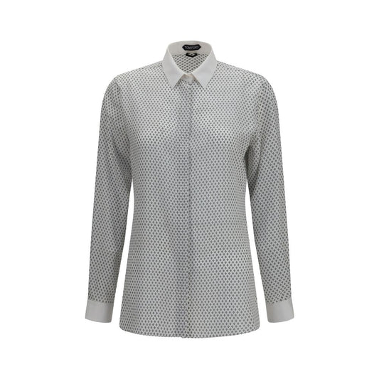 Shirt by Tom Ford for women in silk multicolor, patterned & print showcases a sleek silhouette, elegantly detailed with a sleek and for a sleek finish.