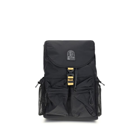 Drawstring Backpack by Parajumpers for men in nylon polyester faux leather & canvas black, yellow & signature features a effortlessly chic Mitchell Nylon Polyester Faux Leather & Canvas Drawstring Backpack design, showcasing a secure zipper, drawstring & buckle, ample external-pockets, internal-pockets & laptop-compartment, and versatile backpack-strap & adjustable-strap for a effortlessly chic finish.