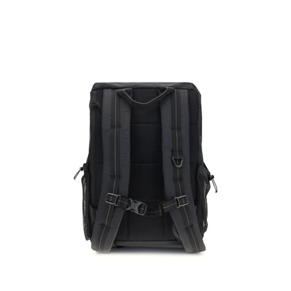 Drawstring Backpack by Parajumpers for men in nylon polyester faux leather & canvas black, yellow & signature features an ultra-portable silhouette from the Mitchell Nylon Polyester Faux Leather & Canvas Drawstring Backpack range, with a secure zipper, drawstring & buckle, ample external-pockets, internal-pockets & laptop-compartment, and versatile backpack-strap & adjustable-strap.