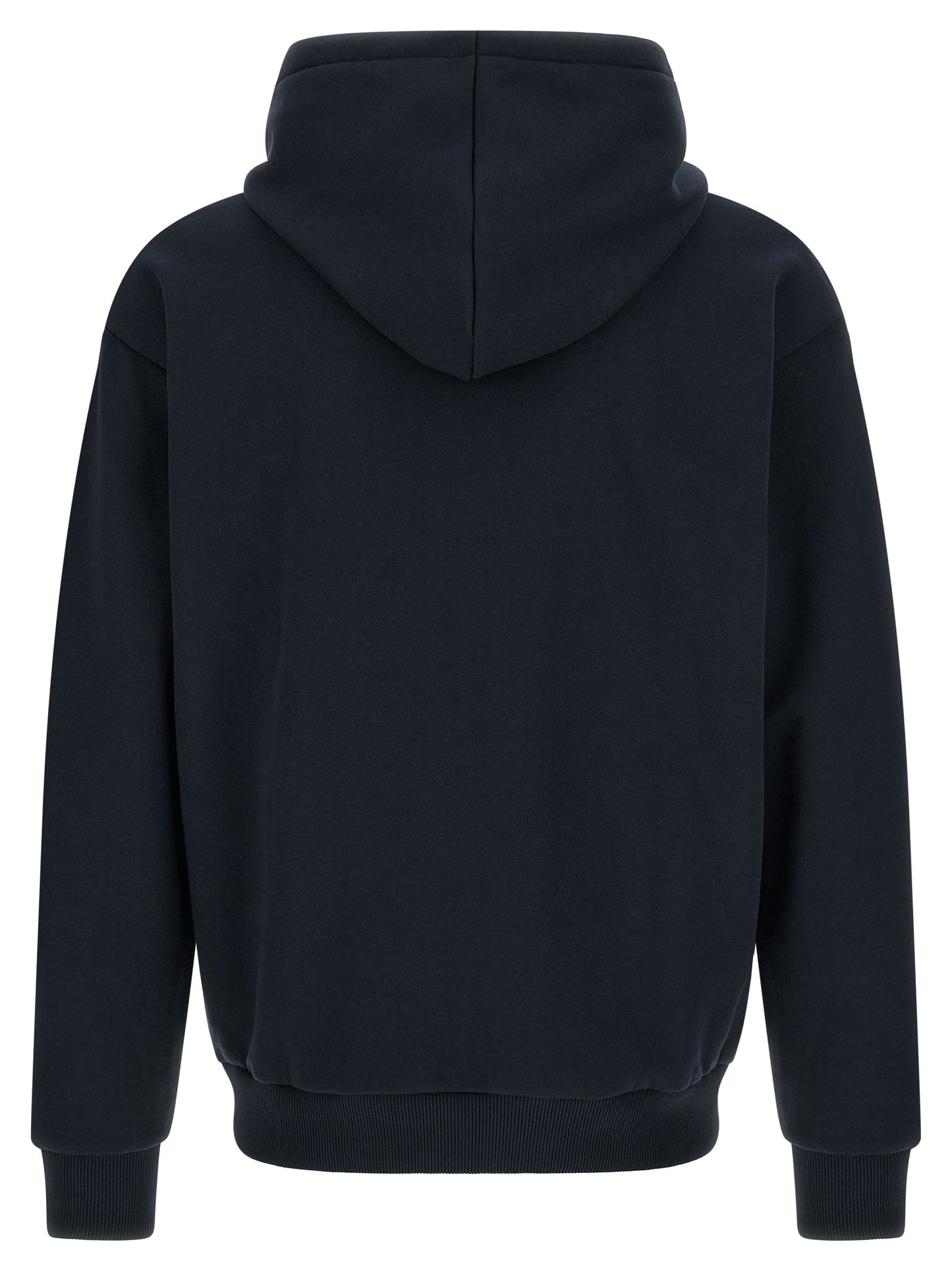 Sweatshirt Hoodie by Lacoste for men in poly cotton & crocodile skin leather blue features an luminous silhouette, showcasing a sophisticated hooded neckline and for a truly luminous look.
