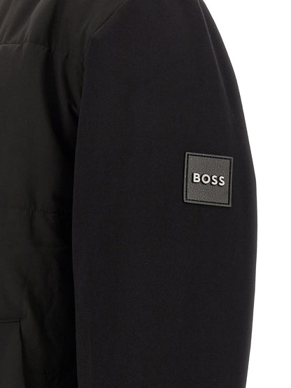 Sweatshirt by Hugo Boss for men in cotton polyester black features an enviable silhouette, showcasing a premium and refined for a truly enviable finish.
