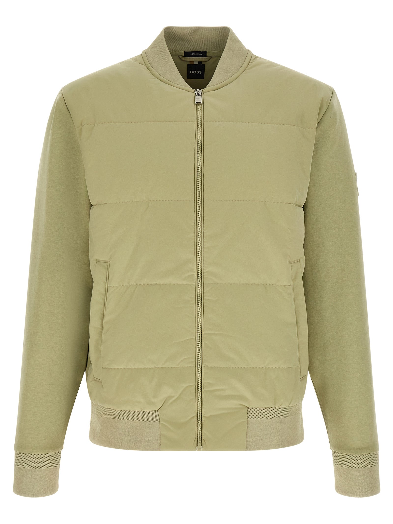 Sweatshirt by Hugo Boss for men in cotton polyester bicolour & green features an magnificent silhouette, showcasing a sophisticated and detail for a truly magnificent finish.