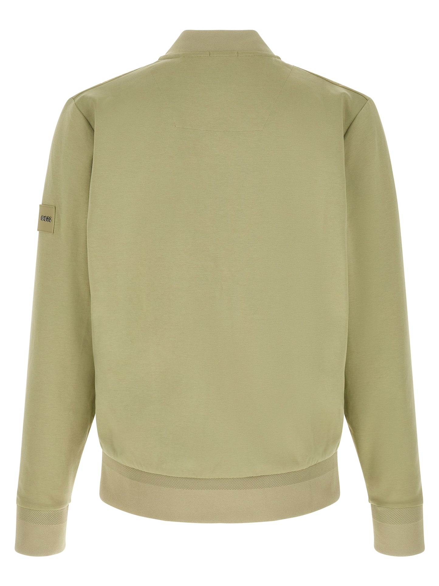Sweatshirt by Hugo Boss for men in cotton polyester bicolour & green features an enviable silhouette, showcasing a premium and refined for a truly enviable finish.