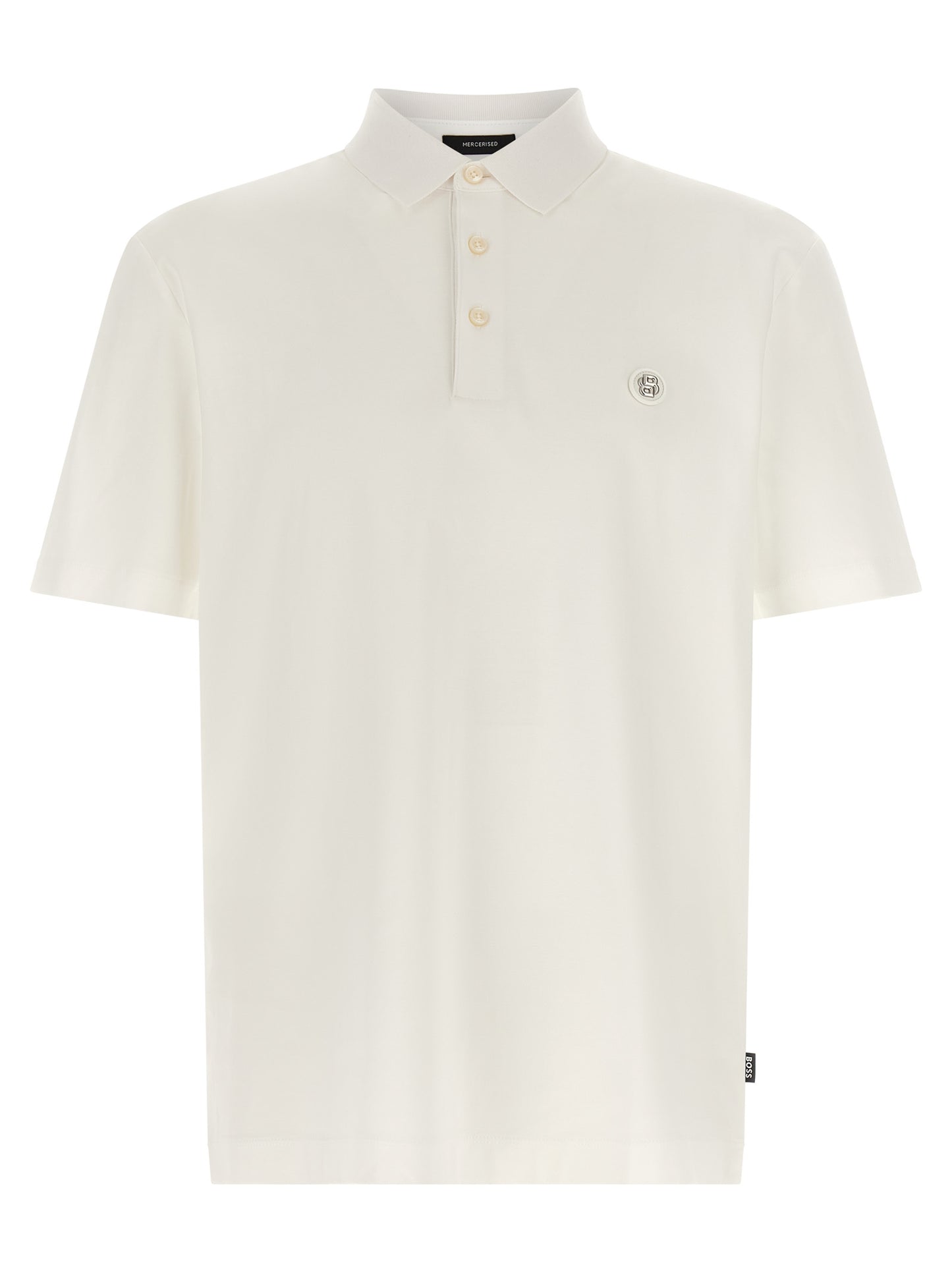 This Polo Shirt by Hugo Boss for men in cotton cream, white & monogram presents a flawless silhouette, showcasing flawless detailing and a refined for a truly flawless aesthetic.