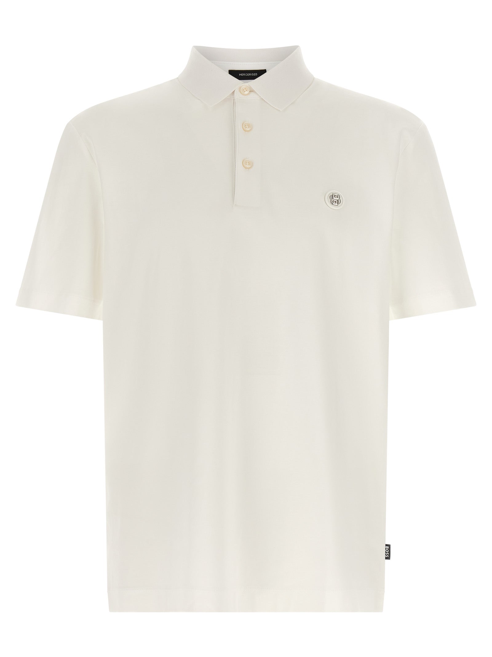 This Polo Shirt by Hugo Boss for men in cotton cream, white & monogram presents a flawless silhouette, showcasing flawless detailing and a refined for a truly flawless aesthetic.